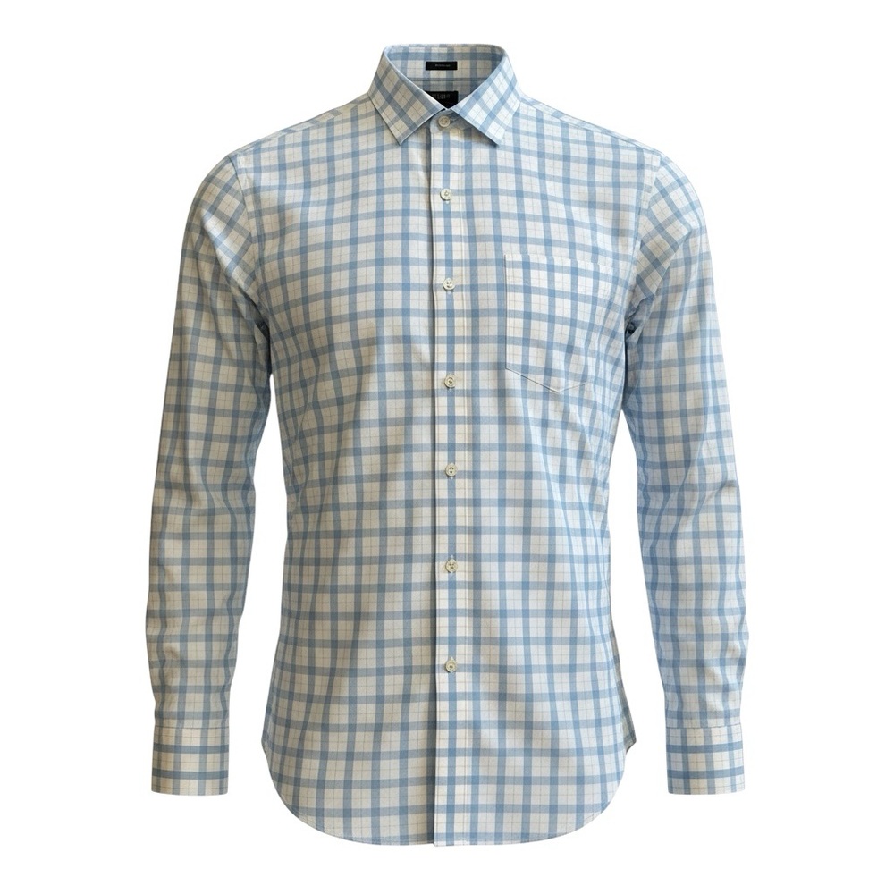 J. Crew Light Blue and Pastel Pink Dress Shirt